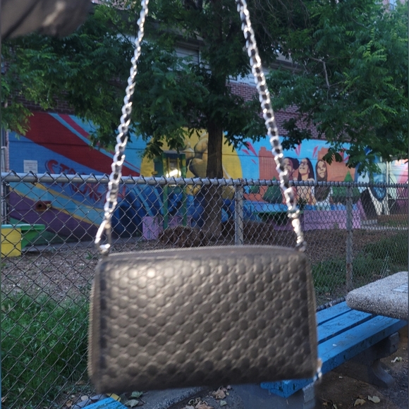 Gucci Micro GG Guccissima black leather wallet on chain zippy New in box Authent - Picture 5 of 16